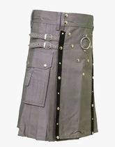 Contemporary Gray Utility Kit - Scottish Kilt Jacket™ USA-UK